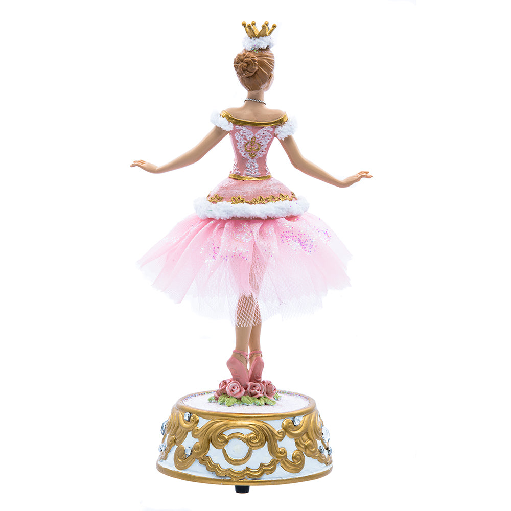 Christmas Cheer All Year Pink Ballerina Music Box by Kurt Adler T2274