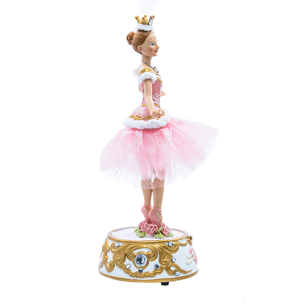 Christmas Cheer All Year Pink Ballerina Music Box by Kurt Adler T2274