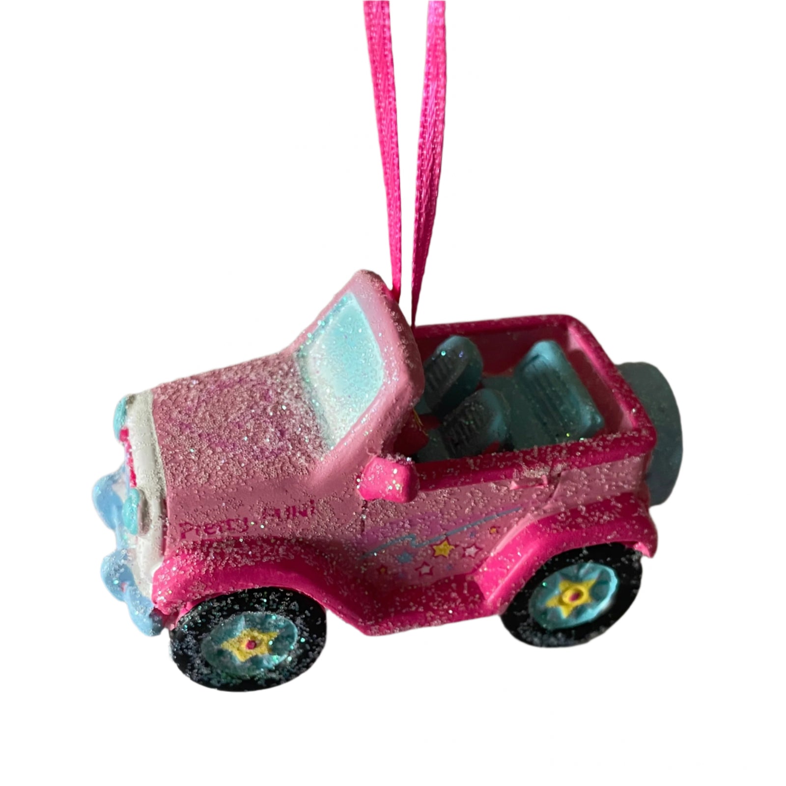 Christmas Cheer All Year Pink Vehicle Ornament Assorted A2282
