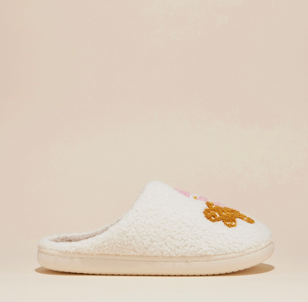 The Canton Christmas Shop Gingerbread and Cocoa Sherpa Slippers