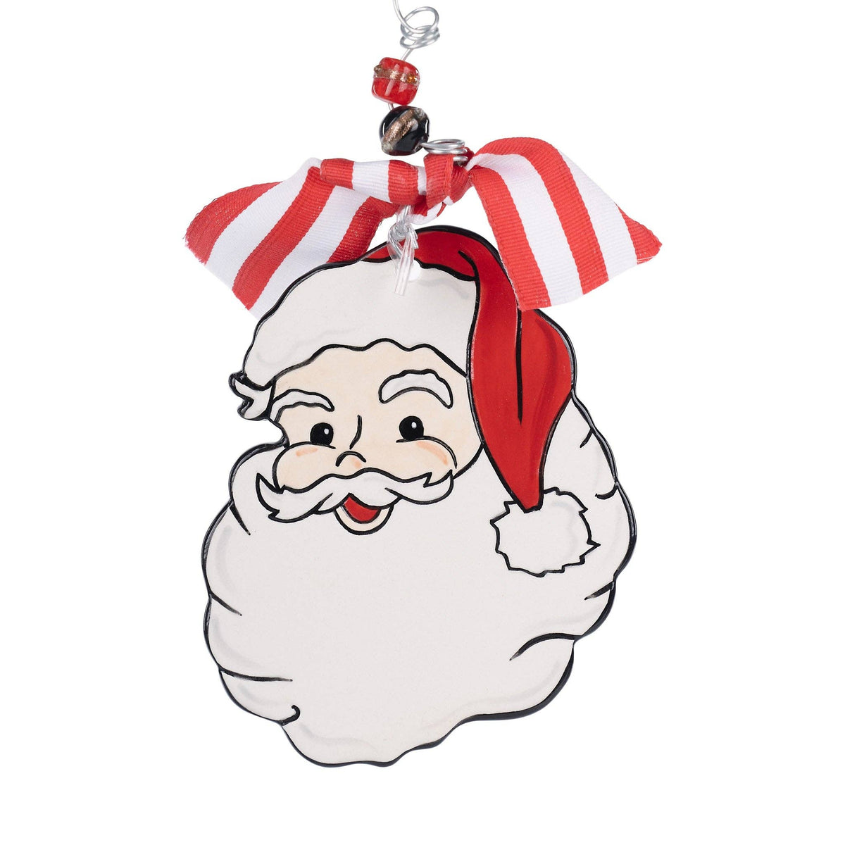 Christmas Cheer All Year Santa Flat Christmas Ornament by Glory Haus