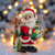 Christmas Cheer All Year Santa With Reindeer and Elf Ornament T3680 Kurt Adler