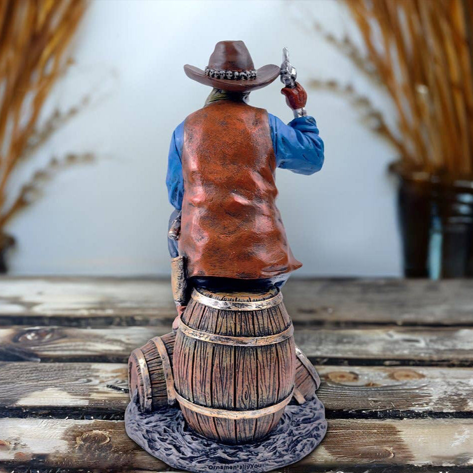 RARE FIGURINE COMPOSITION Durso Cavalier Cowboy Sherif Revolver 406626885536 RARE FIGURINE COMPOSITION Durso Cavalier Cowboy Sherif Revolver 406626885536