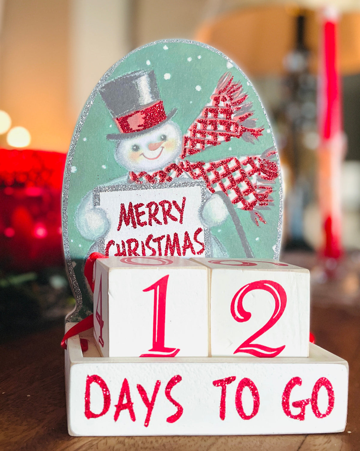 Christmas Cheer All Year Days to Christmas Advent Countdown Blocks 