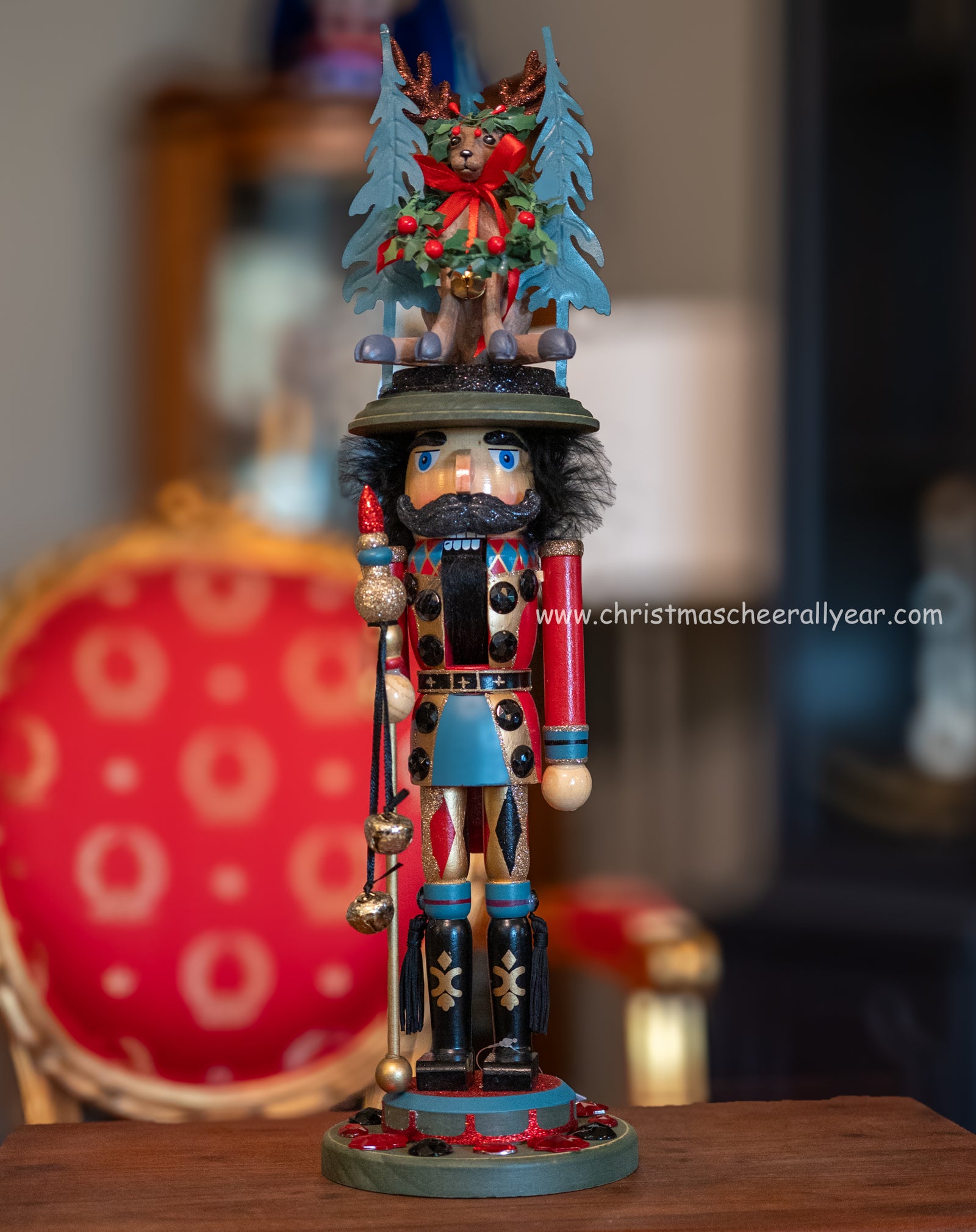 Christmas Cheer All Year Kurt Adler Soldier with Deer Nutcracker