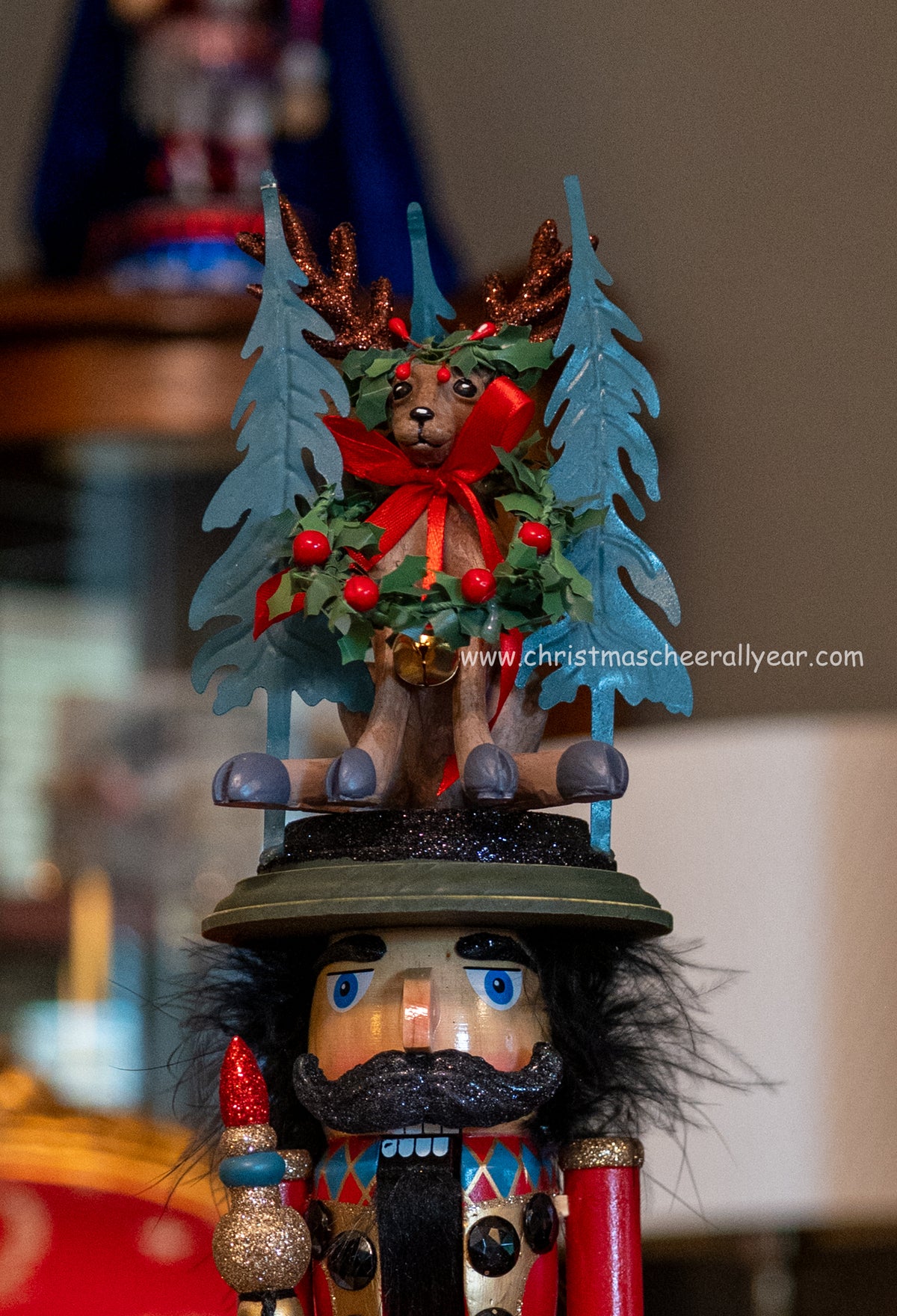 Christmas Cheer All Year Kurt Adler Soldier with Deer Nutcracker