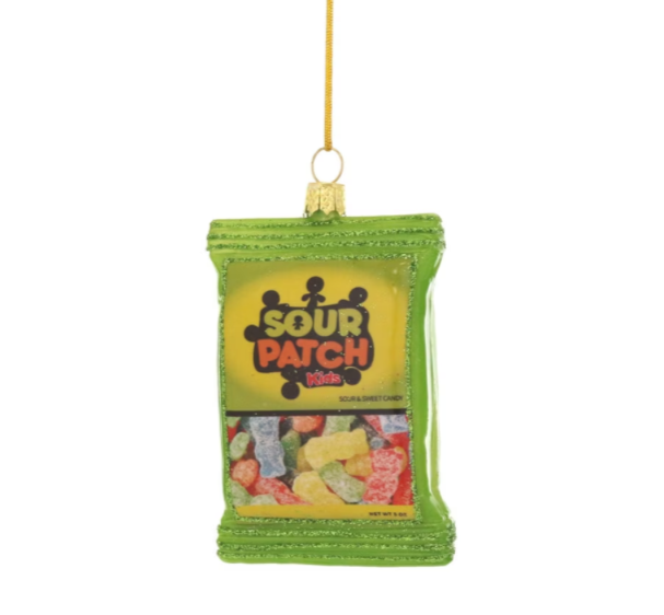 Sour Patch Kids Glass Ornament