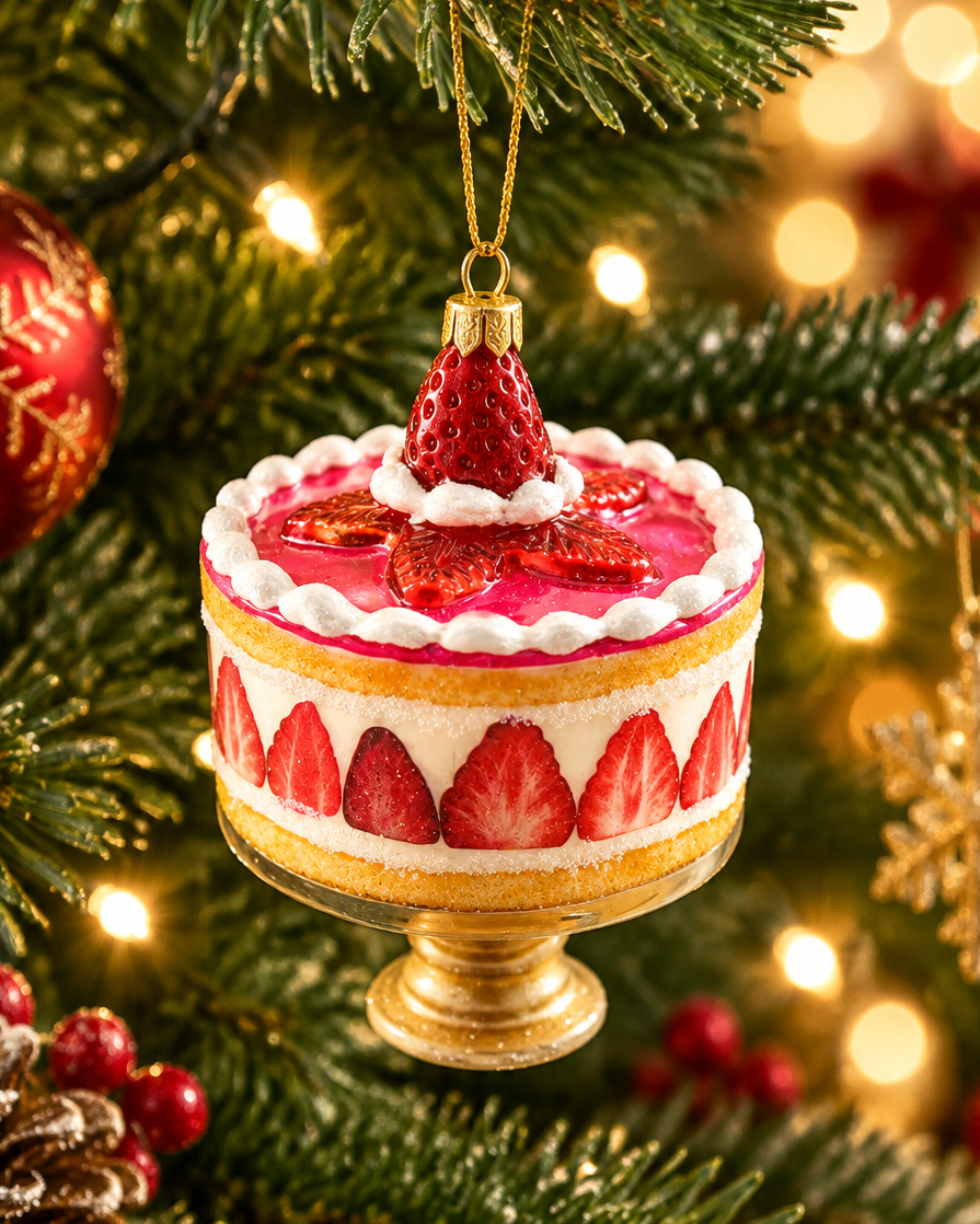 Christmas Cheer All Year strawberry trifle dessert ornament cody foster &amp; co