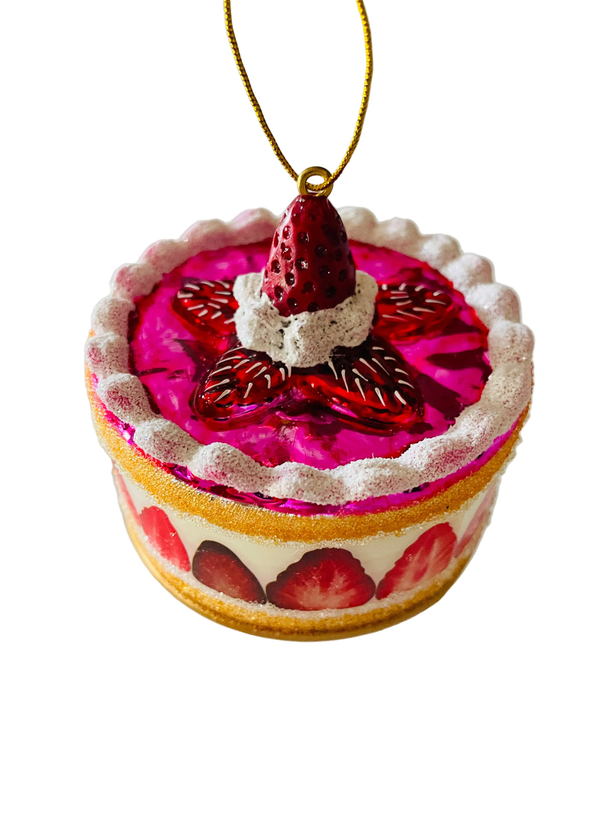 Christmas Cheer All Year Strawberry Trifle Ornament