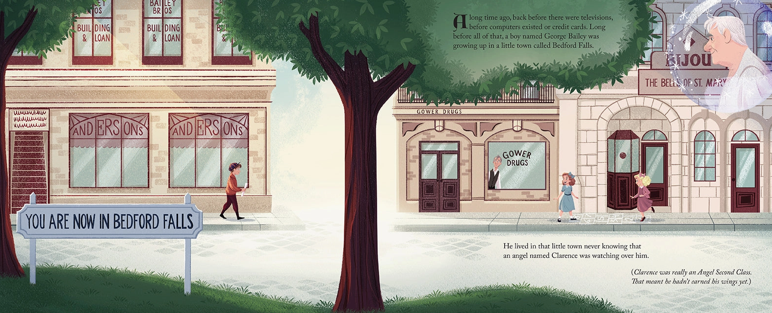 'It's a Wonderful Life' Illustrated Holiday Book Christmas Cheer All Year