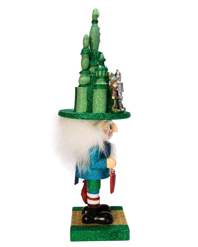 Christmas Cheer All Year Nutcracker figurine inspired by The Wizard of Oz on a white background