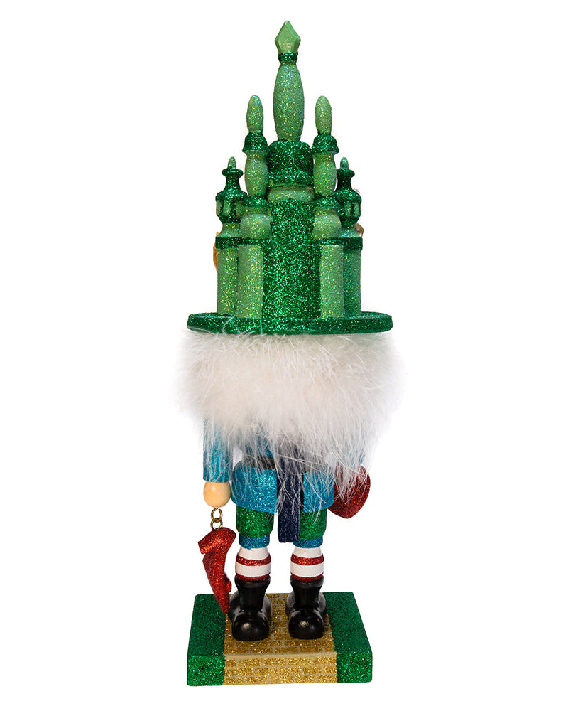 Christmas Cheer All Year Nutcracker figurine inspired by The Wizard of Oz on a white background