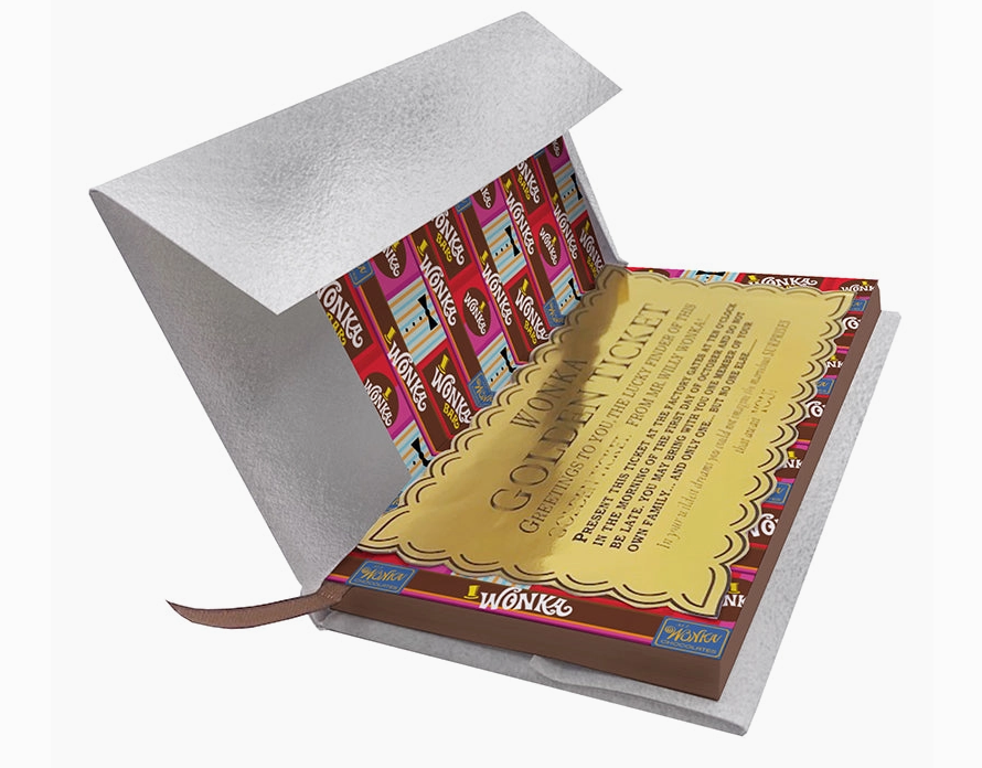 The Canton Christmas Shop Willie Wonka and the chocolate factory Wonka bar scratch and sniff hardcover chocolate journal