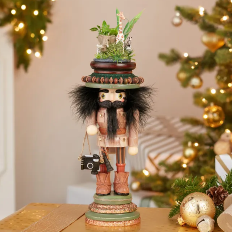 Christmas Cheer All Year Zoo Menagerie Safari Hollywood Nutcracker Tiger Elephant Zebra Giraffe by Kurt Adler