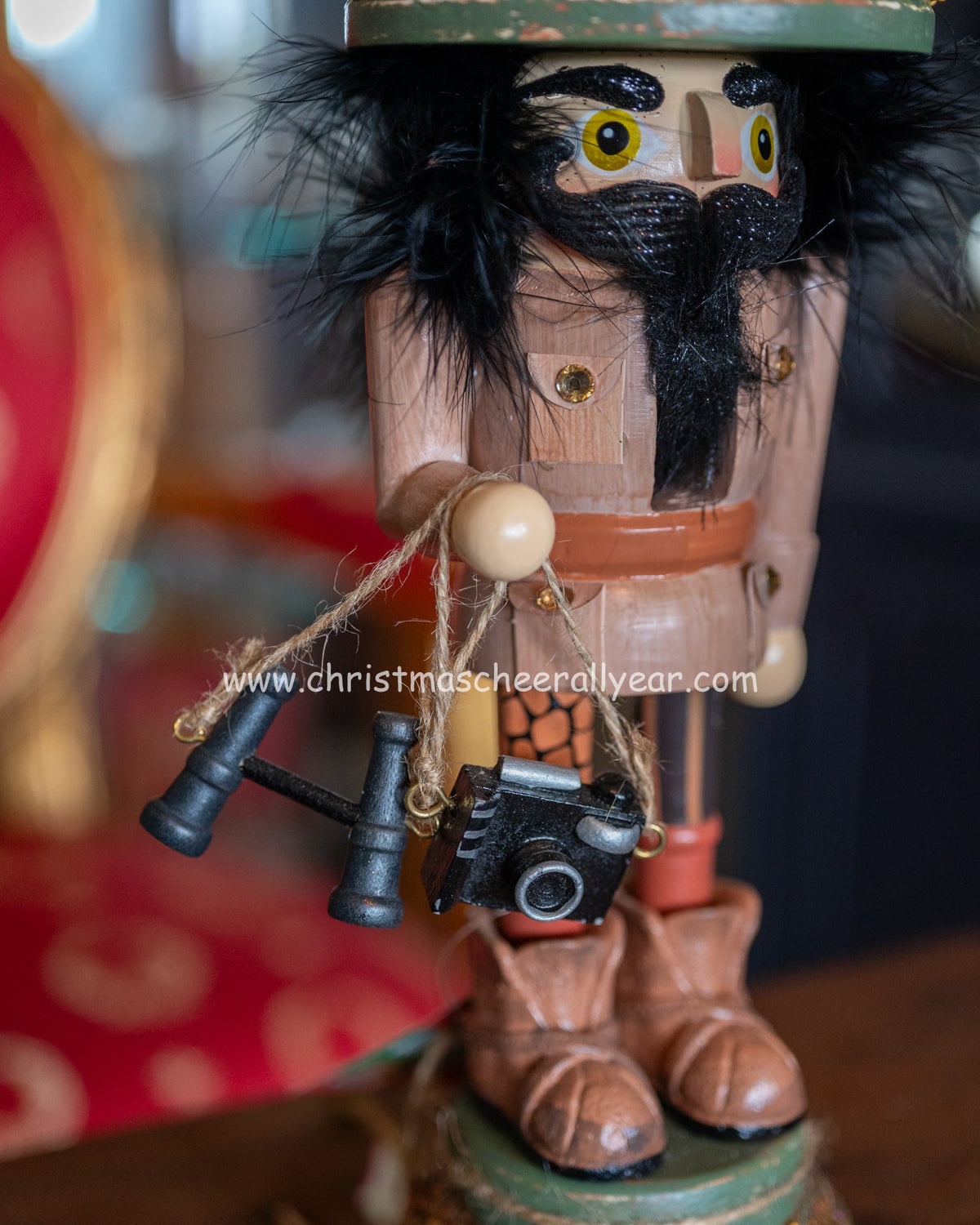 Nutcracker for all year, the Kurt Adler Zoo Safari Jumanji themed Nutcracker is highly detailed with animals at the Christmas Cheer All Year online store. 