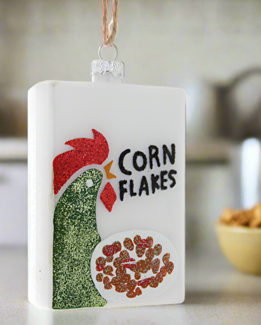 Christmas Cheer All Year Box of Cornflakes Ornament by Cody Foster & Co