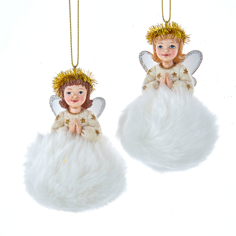 Christmas Cheer All year german fluffy angel Ornaments by Kurt Adler