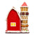Christmas Cheer All Year Red Barn Gingerbread house 