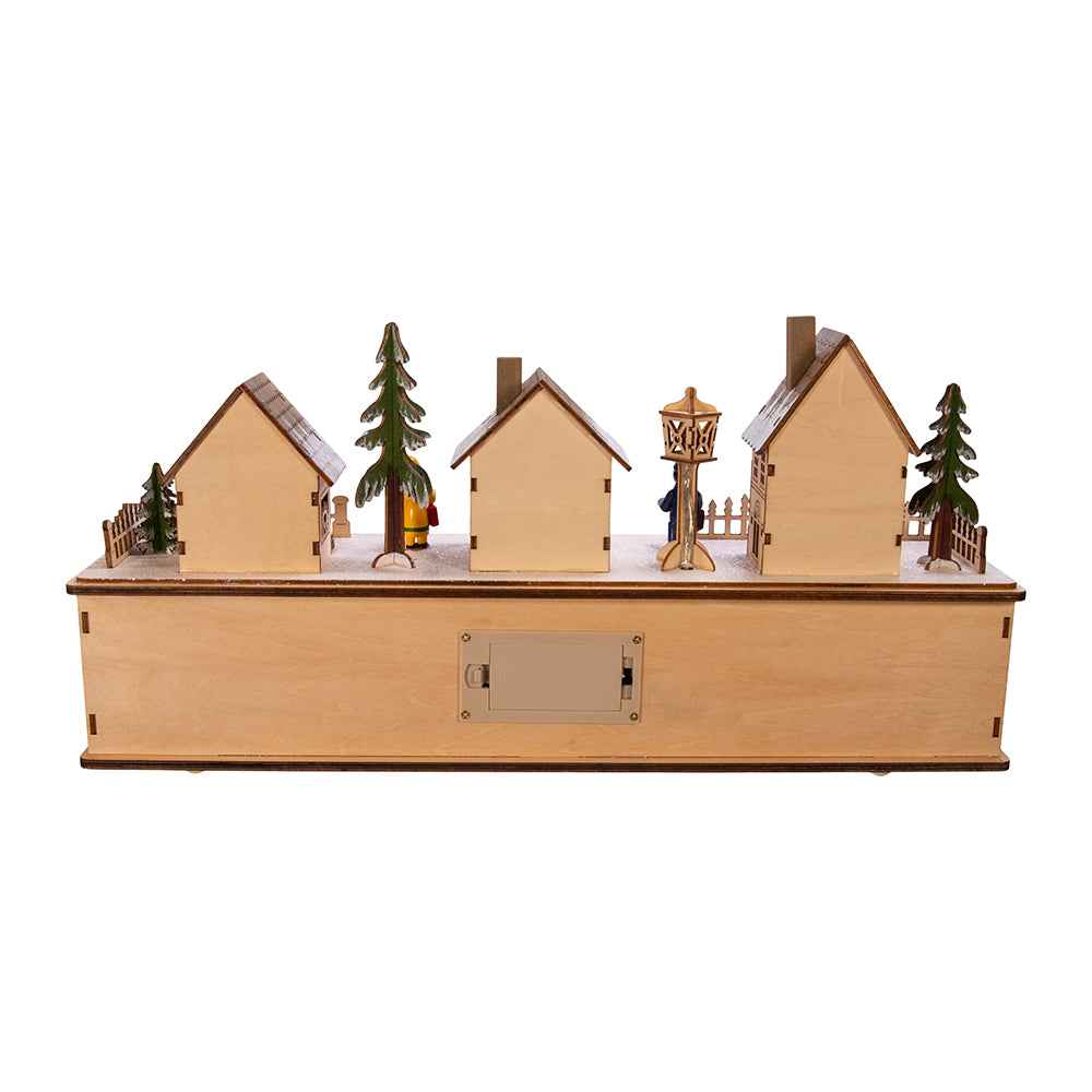 Christmas Cheer All year H6322 Battery-Operated LED Wooden Village Houses by Kurt Adler