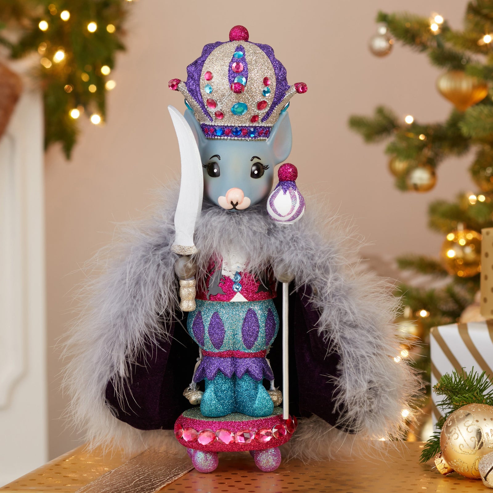 Christmas Cheer All Year 15" Hollywood Nutcrackers™ Mouse King Nutcracker Kurt Adler HA0330
