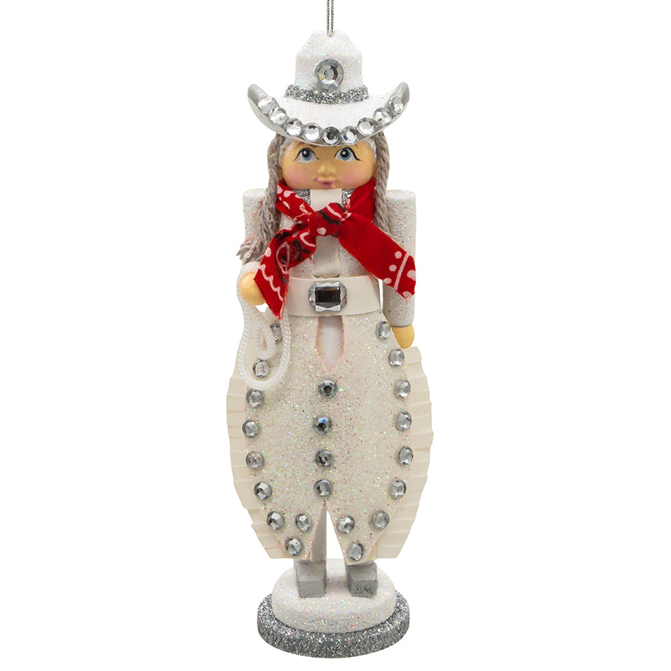Christmas Cheer All Year 6" Hollywood Nutcrackers™ Rhinestone Cowgirl Nutcracker Ornament