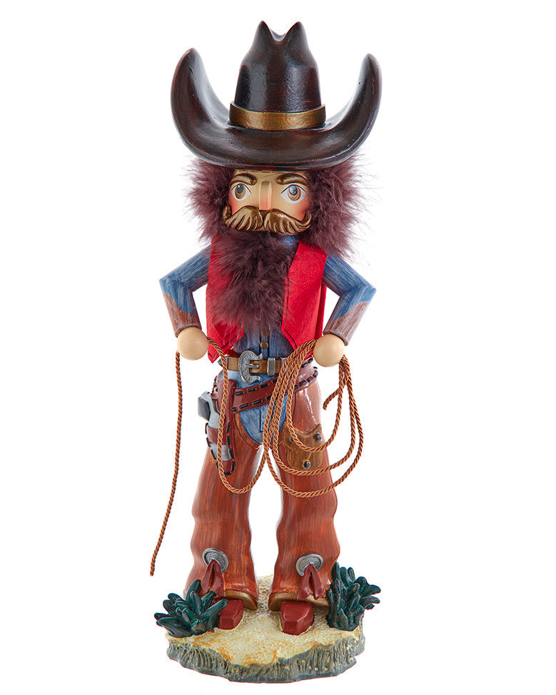 18" Cowboy with Lasso Hollywood Nutcracker by Kurt Adler