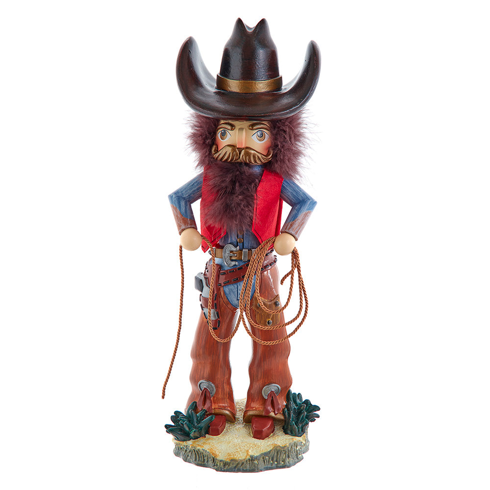 18" Cowboy with Lasso Hollywood Nutcracker by Kurt Adler