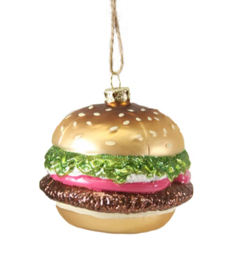hamburger ornament christmas cheer all year
