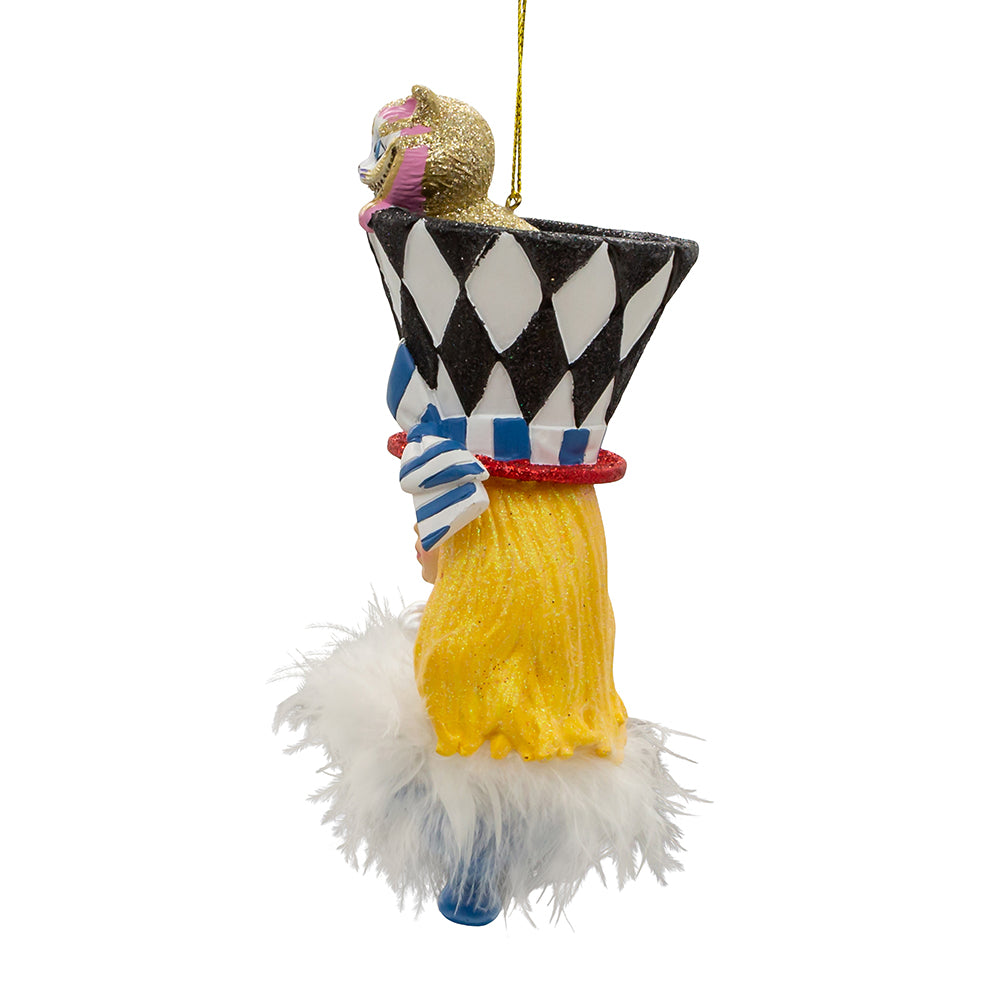 Christmas Cheer All Year Alice in Wonderland Holly Hat Ornament by Kurt Adler