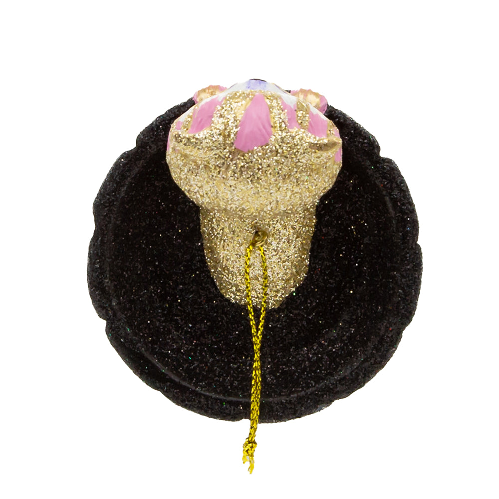 Christmas Cheer All Year Alice in Wonderland Holly Hat Ornament by Kurt Adler