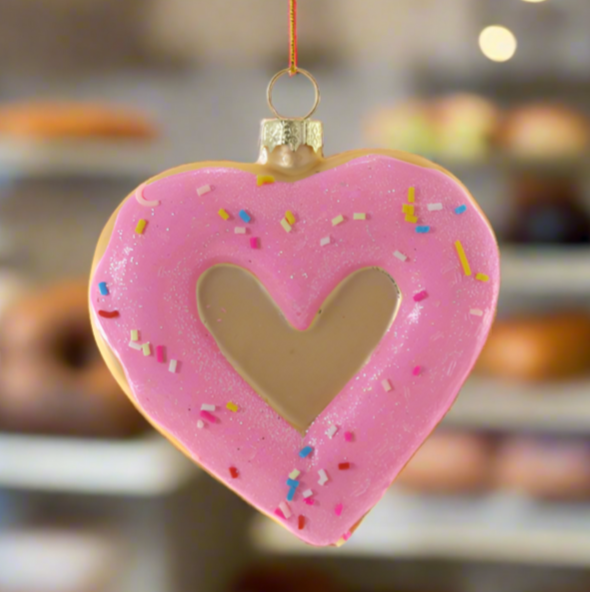 Christmas cheer all Year I heart donuts ornament by Cody Foster at the donut shop