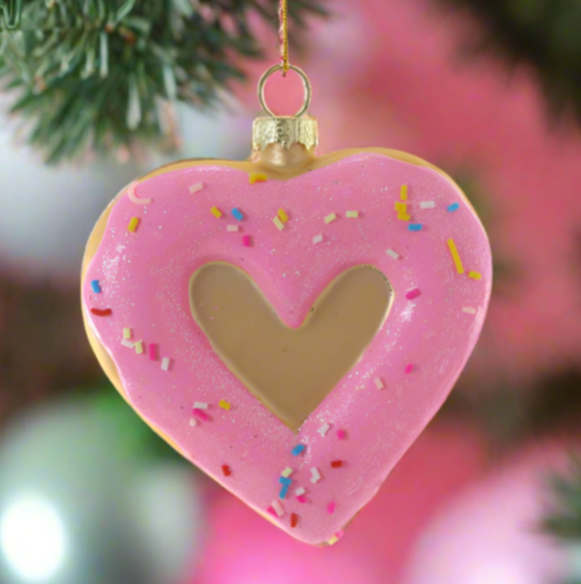 Christmas cheer all Year I heart donuts ornament by Cody Foster at the donut shop
