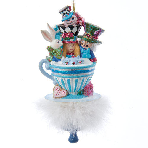 6.25" Holly Hats™ Alice &amp; Friends Tea Party Hat Ornament