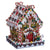 Christmas Cheer All Year 8 5/8" Decorated Gingerbread Candy House with C7 Lighting by Kurt Adler
