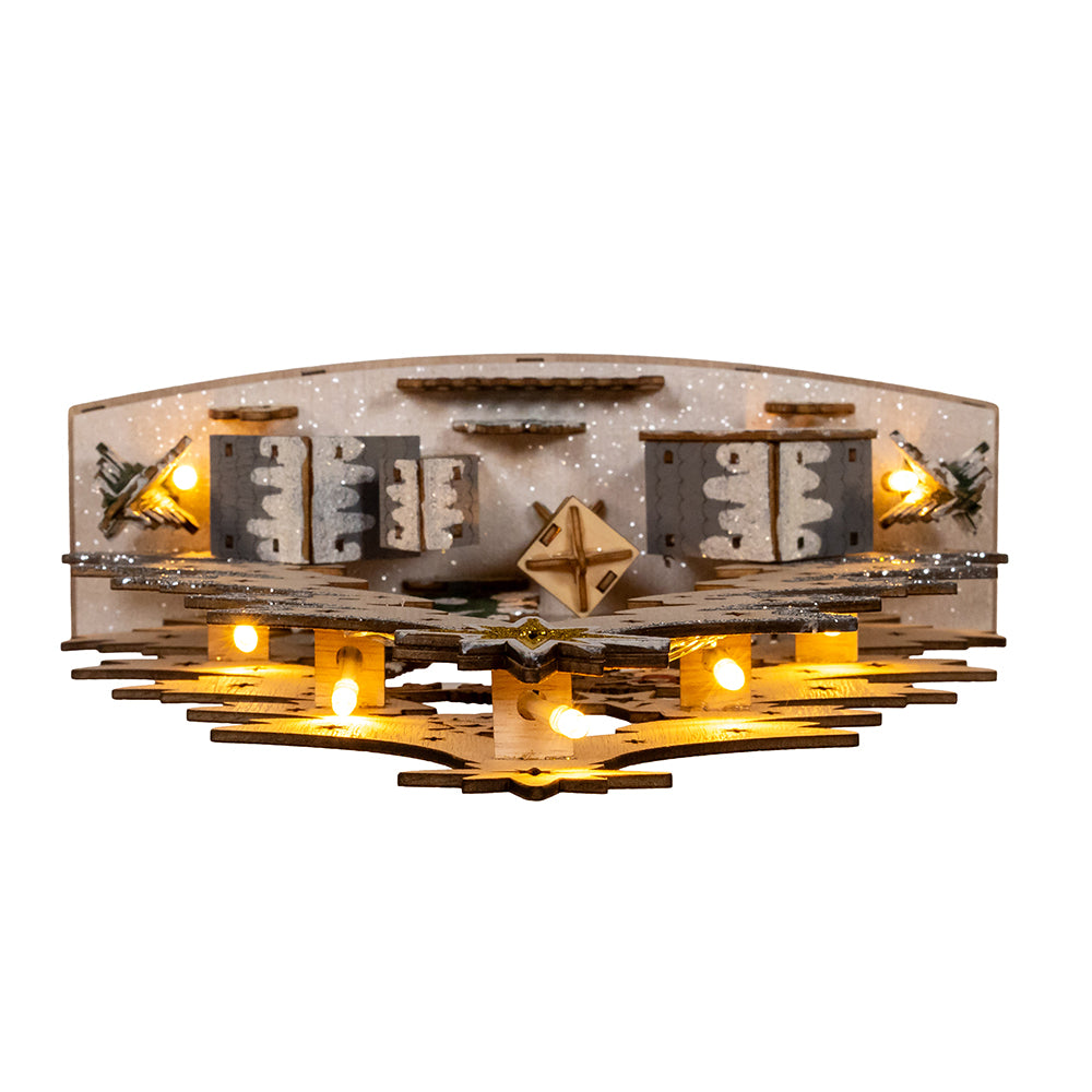 Christmas Cheer All Year JEL1016 12.6" Battery Operated Lighted Christmas Tree Village Kurt Adler