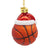 Noble Gems™ Glass Basketball with Santa Hat