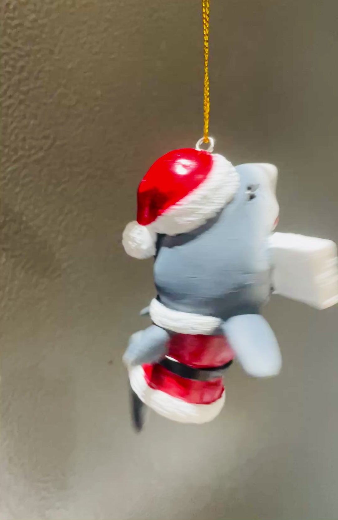 Gone to The Beach Love Santa Sign with Shark