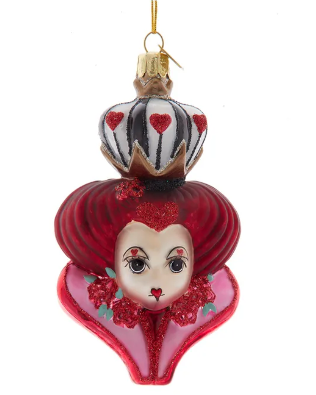 Christmas Cheer All Year Queen of Hearts Noble Gem Ornament Kurt Adler Alice in Wonderland
