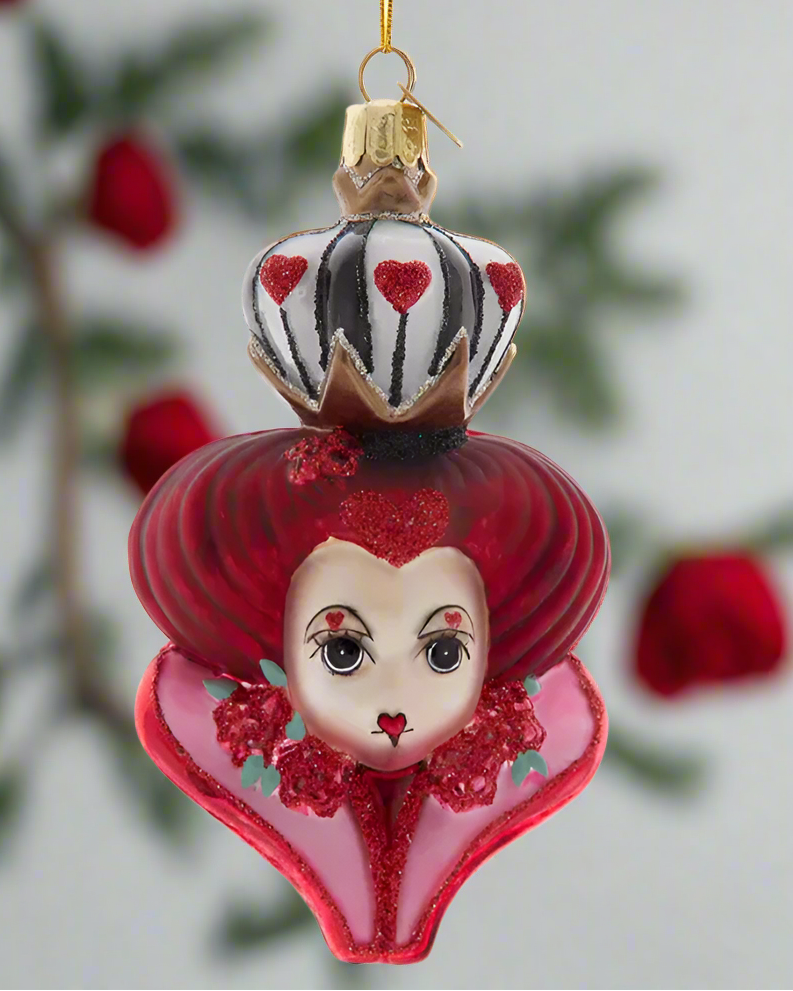 Christmas Cheer All Year Queen of Hearts Noble Gem Ornament Kurt Adler Alice in Wonderland