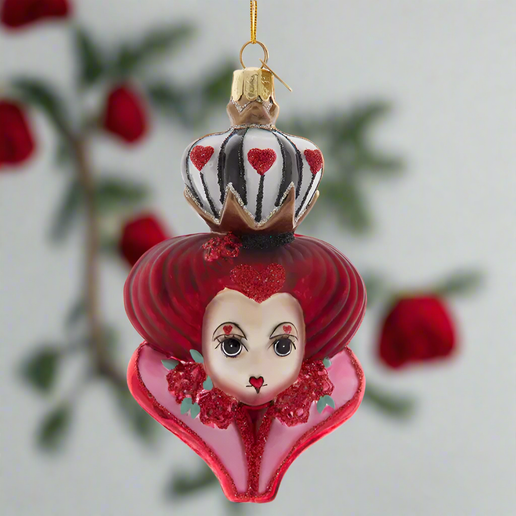 Christmas Cheer All Year Queen of Hearts Noble Gem Ornament Kurt Adler Alice in Wonderland