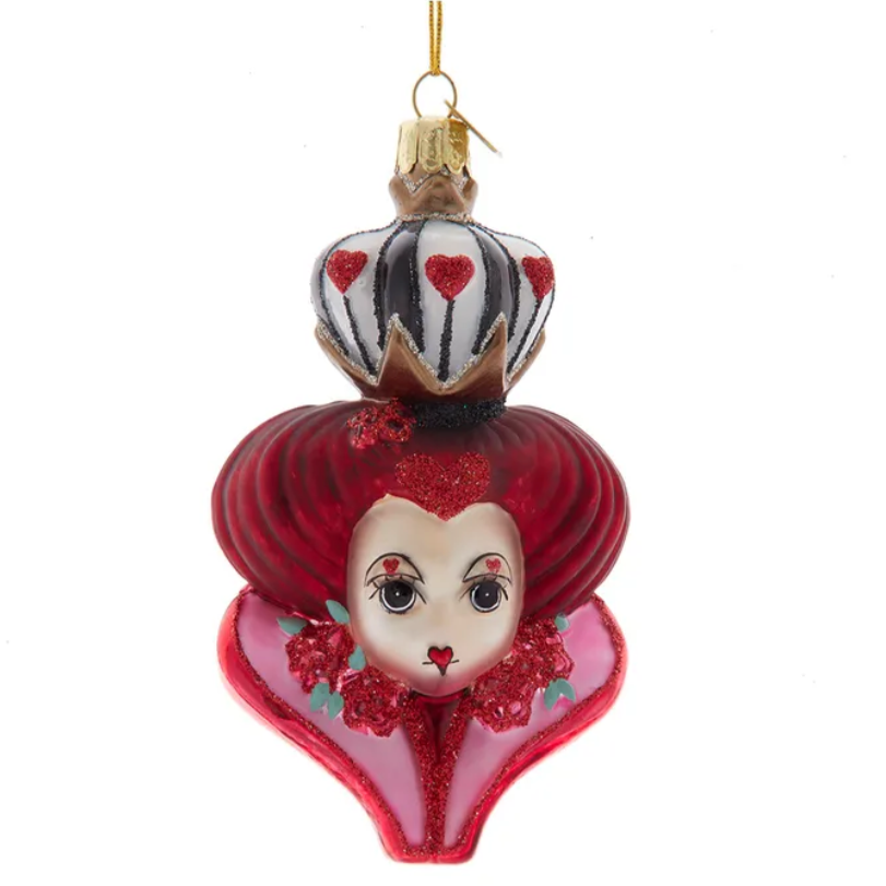 Christmas Cheer All Year Queen of Hearts Noble Gem Ornament Kurt Adler Alice in Wonderland