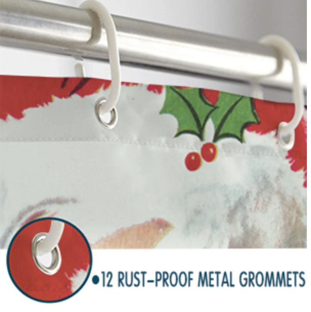 Jolly Santa Shower Curtain