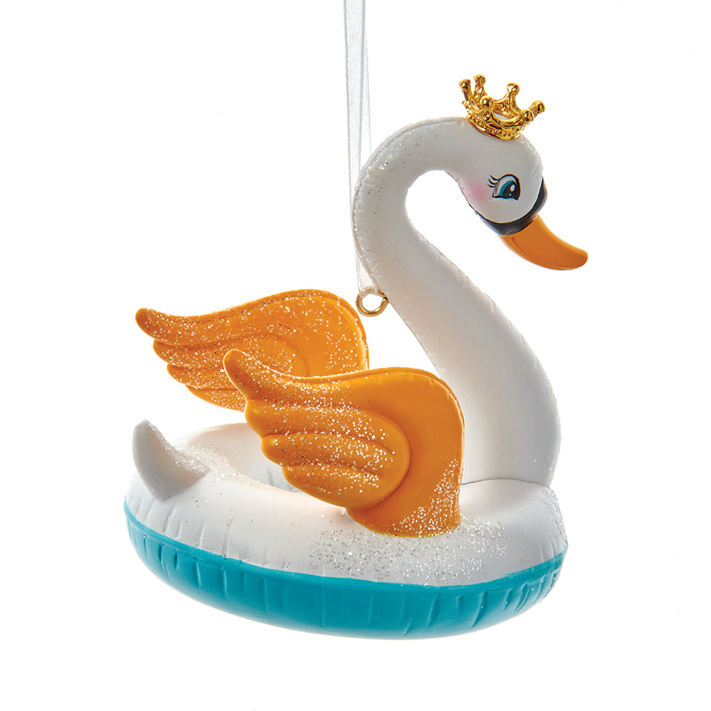 Christmas Cheer All Year Swan Pool Float Ornament