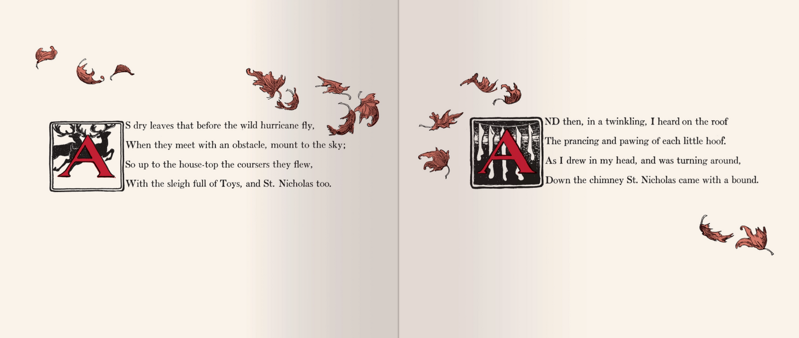 The Canton Christmas Shop Twas the night before christmas 1912 edition poem and book with pictures by jessie Wilcox smith