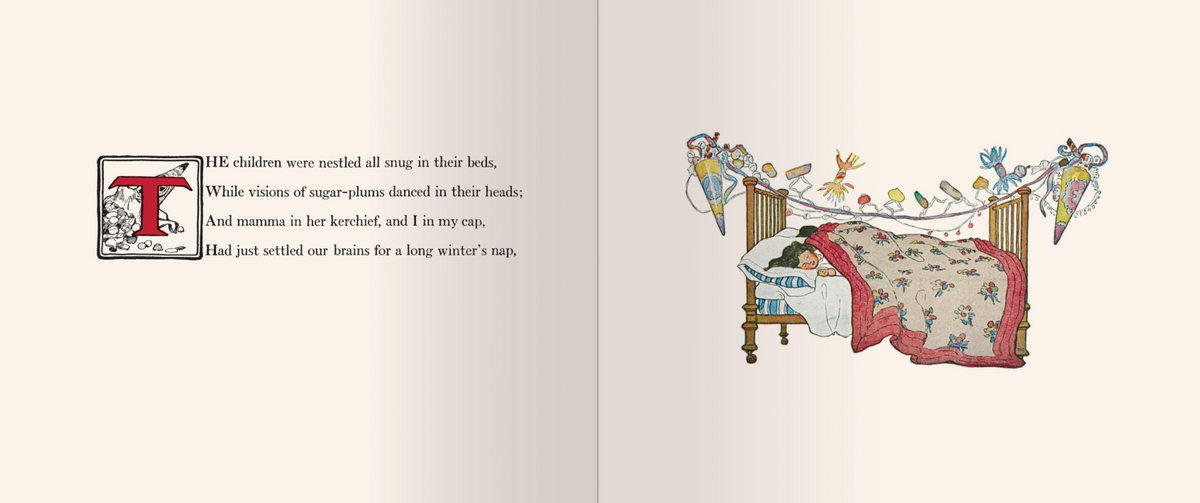 The Canton Christmas Shop Twas the night before christmas 1912 edition poem and book with pictures by jessie Wilcox smith