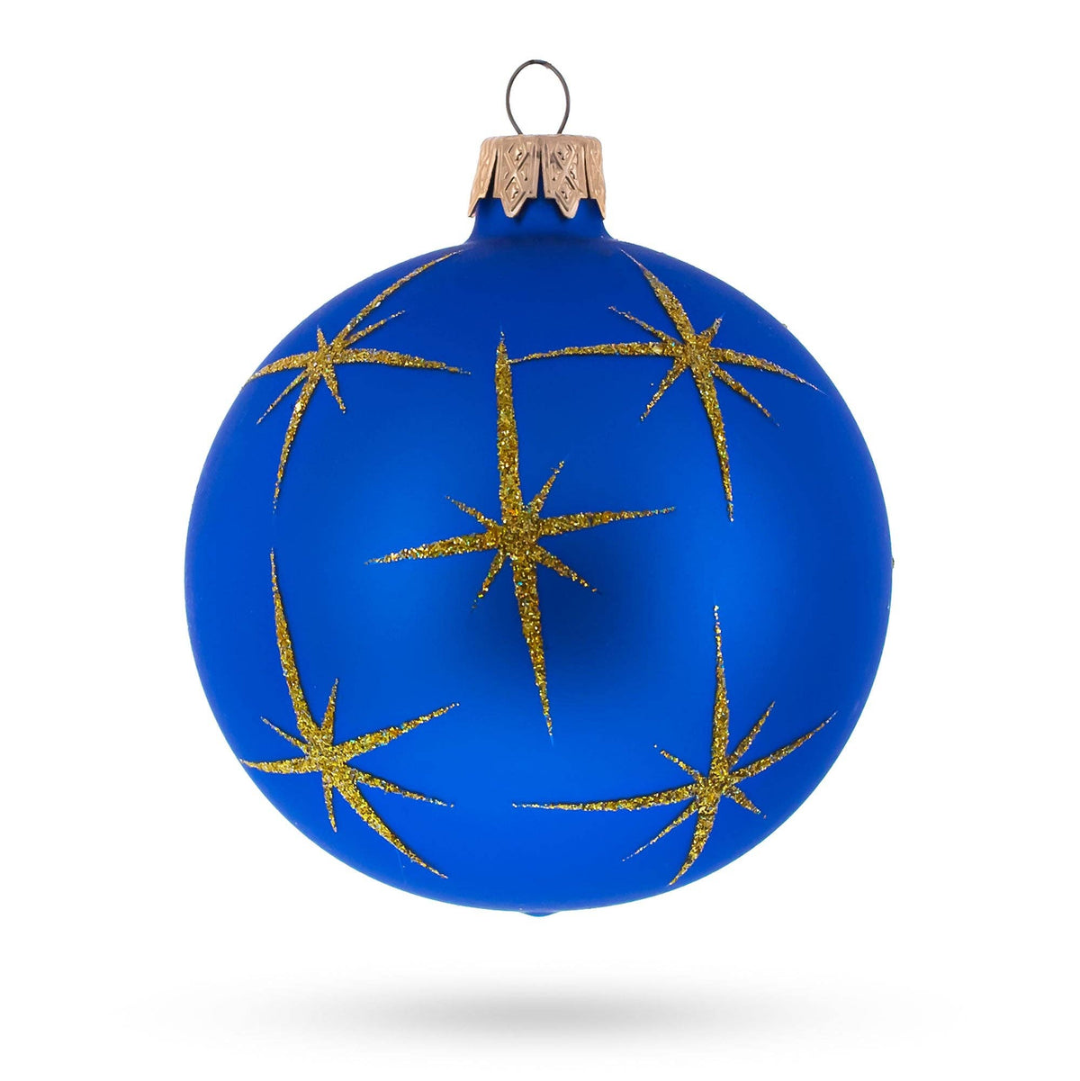 The Canton Christmas Shop Welcoming the Christ Child Glass Ball Ornament handpainted old world Ukraine Joseph Mary baby Jesus Nativity Glittered