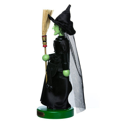 Christmas Cheer All Year Wizard of Oz Nutcracker Wicked witch of the west figurine holding a broom 